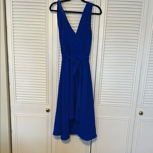 Elegant Blue Sleeveless Dress